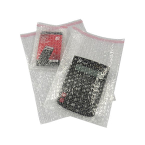 10 X BP1 CLEAR BUBBLE POUCHES BAGS 100X135MM + 30MM LIP
