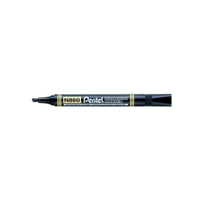 PENTEL BLACK PERMANENT MARKER PEN N860 – CHISEL TIP